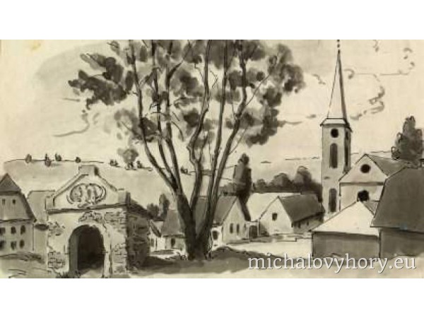 Boněnovský kostel, dnes již takřka rozpadlý